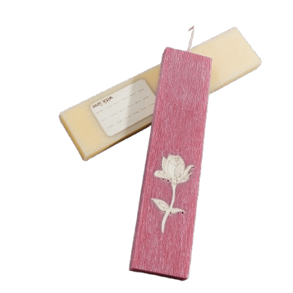 Λαμπάδα τριαντάφυλλο