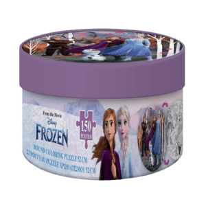 Παζλ Frozen στρογγυλό κουτί