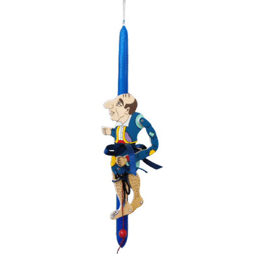 Λαμπάδα καραγκιόζης μαριονέτα