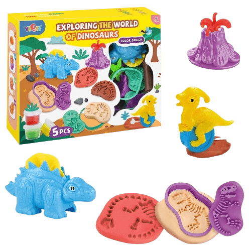 Σετ πλαστελίνες δεινόσαυροι