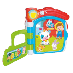 Βρεφικό εκπαιδευτικό βιβλιαράκι Baby Clementoni από ανθεκτικό πλαστικό για μωρά 10-36 μηνών