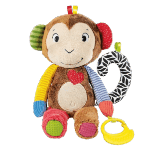 Βρεφικό κρεμαστό παιχνίδι δραστηριοτήτων μαϊμουδάκι Clementoni για καρότσι