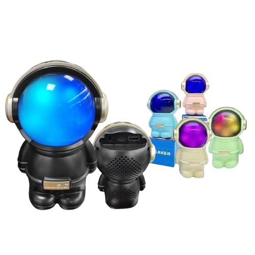 👩🚀 Ηχείο Bluetooth Αστροναύτης: Μουσική από... άλλο Πλανήτη! 1 Ηχείο Bluetooth αστροναύτης με φωτιζόμενο κράνος