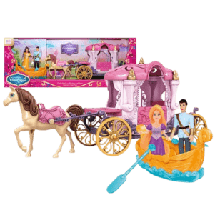 Παραμυθένια άμαξα με άλογο και βάρκα
