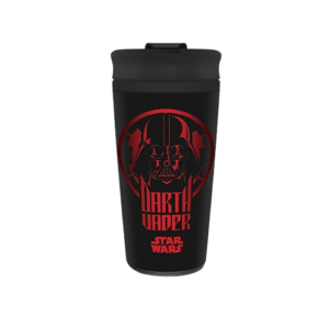 Μαύρη μεταλλική κούπα ταξιδιού Star Wars με τον Darth Vader 450ml