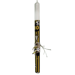 Λαμπάδα μπρελόκ ποδοσφαιριστής κίτρινο μαύρο