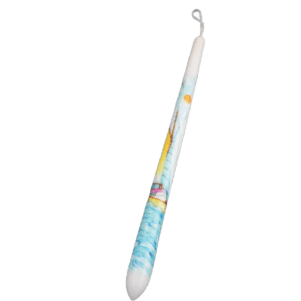 Λαμπάδα με ζωγραφισμένο ιστιοφόρο