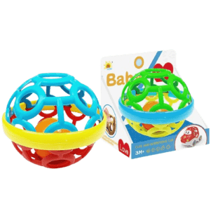 Πολύχρωμη μπεμπέ μπάλα κουδουνίστρα