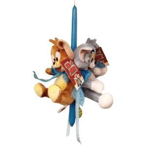 Λαμπάδα με λούτρινα Tom και Jerry