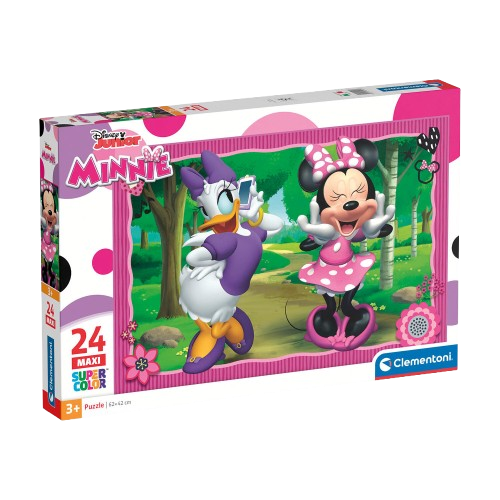 🎀 Παιδικό Παζλ Clementoni Maxi Supercolor Disney Minnie (24 τμχ) 1 Παιδικό παζλ Clementoni Minnie