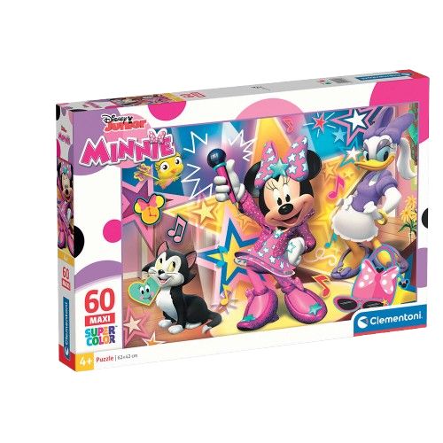 🎀 Παιδικό Παζλ Clementoni Maxi Supercolor Disney Minnie (60 τμχ) 1 Παζλ Clementoni Minnie 60 τμχ